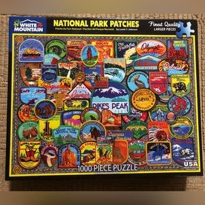 White Mountain 1,000 piece National Park badges puzzle